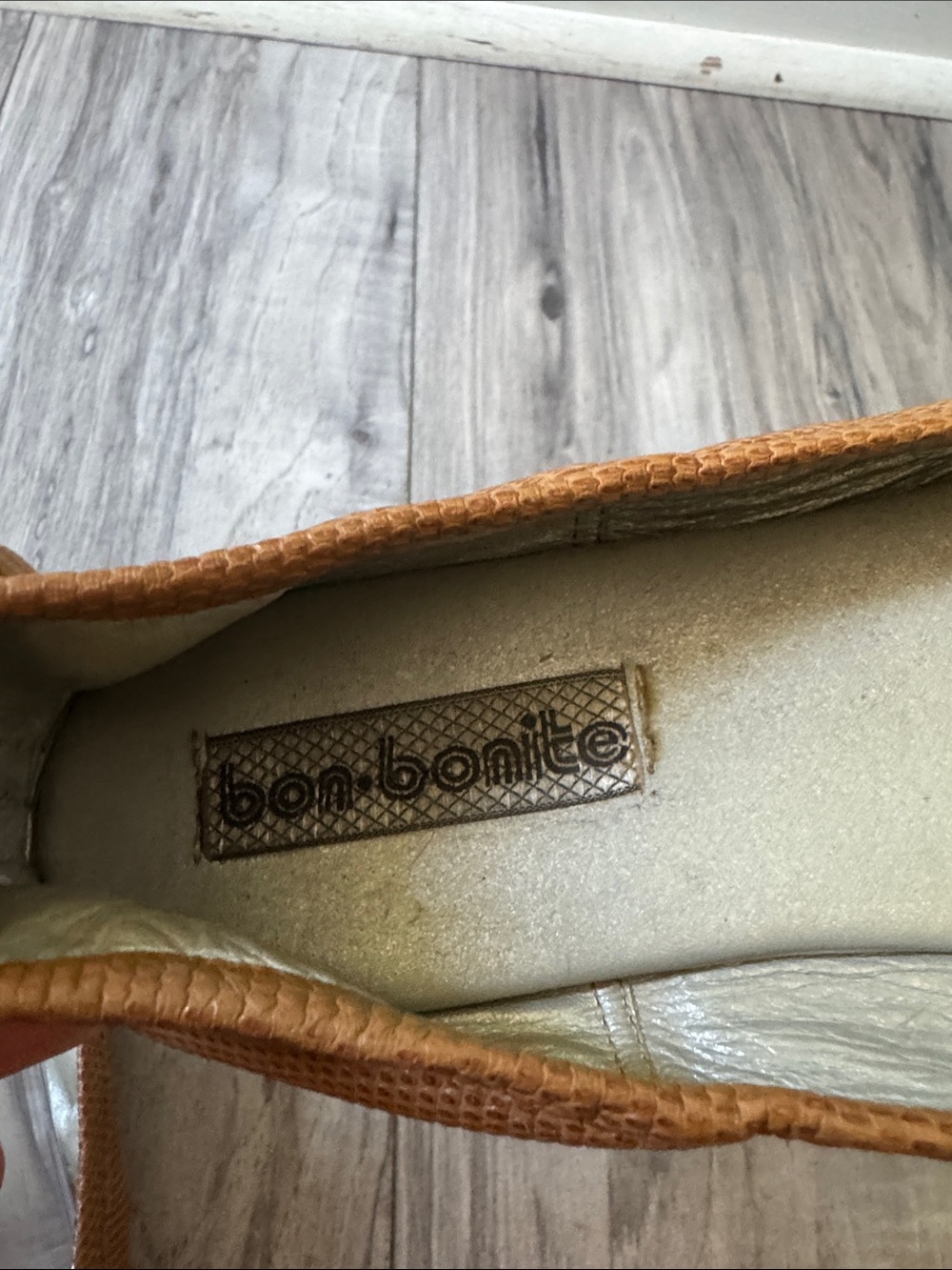 Women’s Tan Ballet Flats with Bow Accent leather 37 - Picture 7 of 10